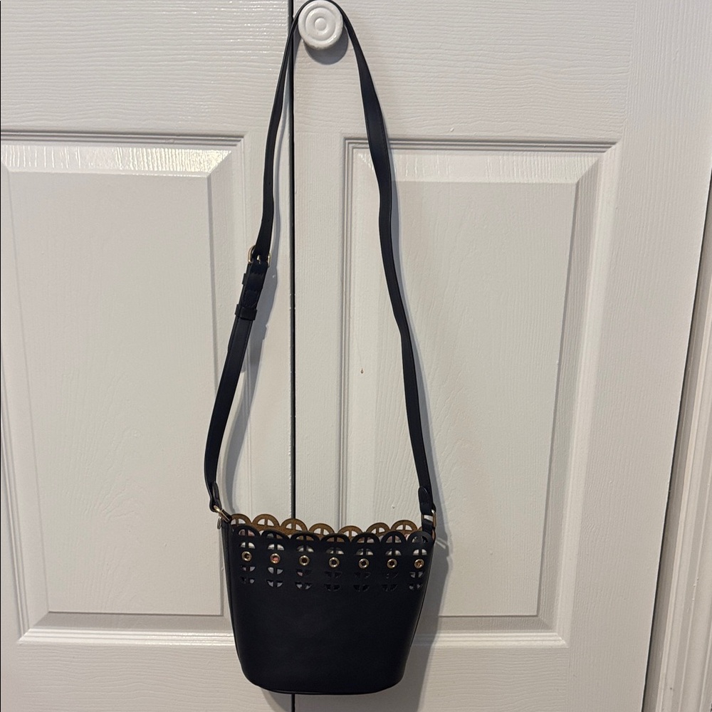 Stella & Dot Blue Women's Crossbody Bag with Decorative Trim